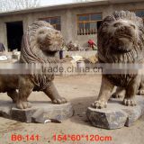 Hand Carved Lion Statue Sculpture for sale