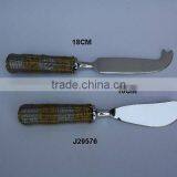 Weaved Cheese Knife and Butter Knife Made in Steel With Mirror Polish thumbnail-1