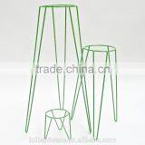 Garden Metal Wire Planter, Hairpin Planter, Blue thumbnail-4