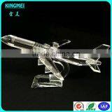 Mini Optical Crystal Aircraft Aeroplane Model For Birthday Souvenir thumbnail-1