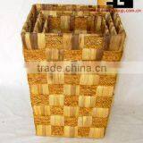 Square Natural Water-hyacinth Laundry Hamper thumbnail-1