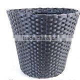 PE Rattan Woven Round Basket Flower Planter Flower Pots thumbnail-1