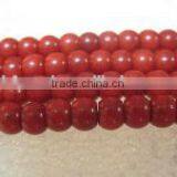 Best Wholesale 16" 6-7mm Original Red Abacus Shaped Natural Loose Coral Beads thumbnail-1