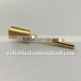 Total Length 40MM Shank Diameter Barrel Ball Golden Carbide Burr for Nail HUAXING JIANGYIN thumbnail-1