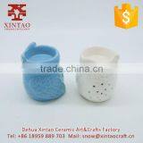 Better Homes and Gardens Ceramic Pillar Blue Candle Holders thumbnail-5