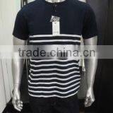 Mens Henley Neck Striped T-Shirt thumbnail-1