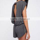 Fashion Summer Women Ladies Romper Short Jumpsuit Open Back Design thumbnail-4