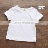 New Baby Short-sleeved T-shirt Female Summer Simple Thin Section Baby Bottom Shirt Solid Color Shirts thumbnail-5