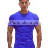 Muscle Tee Shirts Stretch Cotton t Shirt Plain Blank T-shirt thumbnail-3