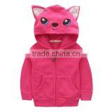 Front Open Sweatshirt Custom Kids Animal Thick Fleece Zipper Hoodies thumbnail-5