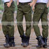 Juqian Workwerar Stylish Casual Quality Quick Drying Green Multi-pockets Work Pants Mens With Knee Pad