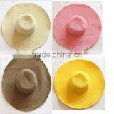Wholesle Lady Summer Straw Monogrammed Floppy Hat thumbnail-1