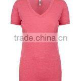 Next Level Apparel Ladies' Poly Cotton V-Neck Tee - Made From 65% Polyester and 35% Combed Cotton and Comes With Your Logo. thumbnail-3