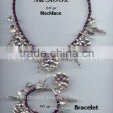 Thai Karen Silver Bracelet & Necklace Jewelry 925 Sterling Silver thumbnail-1