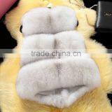 Imitation Fox Fur Fur Vest Three Stripe Europe and the United States Fake Fur Vest Burst Models thumbnail-5