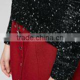 Ladies Cowl Neck Side Slit Loosev Fancy Knitting Patten Pullover Sweater for Wholesale thumbnail-5