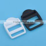 26mm 1 Inch POM Adjustable Buckles Plastic Ladder Buckle Luggage Backpack Staps BLACK / WHITE M016 thumbnail-5
