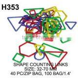 250 Pcs Square Linking Maths Cubes Blocks Toys thumbnail-3
