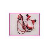 Professional 3.5mm Stereo Flat Cable Red Metal Earphones With 1.2m Length YDT80 thumbnail-1