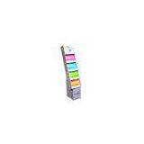 4 Tiers Corrugated Cardboard Floor Displays Stands For Shop , Matte Lamination thumbnail-1