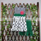 2017 New Arrival Infant Girl Polka Dot Ruffle Raglan Top Kids Boutique Summer Clothing Wholesale thumbnail-1