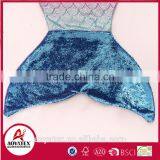 Super Soft Gradient Color Sequins Flannel Fleece Mermaid Tail Blanket thumbnail-6