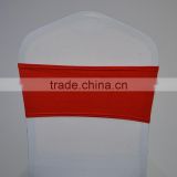 Convenient red spandex wedding chair sash for chairs
