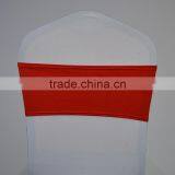 Convenient red spandex wedding chair sash for chairs