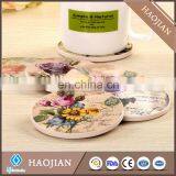 Round Blank Ceramic Coaster With Cork Back White Ceramic Coasters Sublimation Printable thumbnail-6