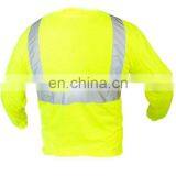 Safety Orange Lime Microfiber T-Shirt Policy Safety T-shirt Reflective Safety Short Sleeve T-Shirt HIGH VIZ thumbnail-6
