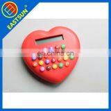 colorful calculator/heart shape calculator for promotion gifts