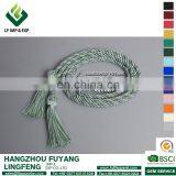 Graduation Green&White Intertwined Honor Cord