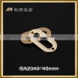 Gold Zinc Alloy Oval Metal Grommet For Handbags, Factory Price Meta Grommets For Bag Decoration