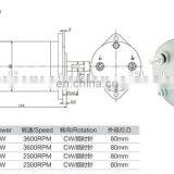 High Speed 12V 500W Permanent Magnet DC Motor Hydraulic thumbnail-6