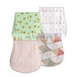 4 Pack 3 Layers Extra Soft Waterproof Absorbent Burp Cloths thumbnail-1