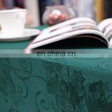 Chinese Reliable Products Jacquard Waterproof Green Dining Party Hotel Cheap Table Clothes Rectangular Table Cloth Wedding thumbnail-4