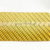 Gold Colour Carbon Fiber Veneers for Design Watch Clock