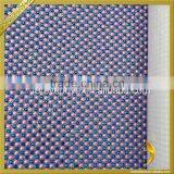 Blue Hot Fix Rhinestone Sheets Pink Pear Beads Trimming Rhinestone Mesh FRM-162 thumbnail-3