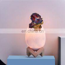 2020 Amazon Hot Seller Kids Toy Creative Desk Lamp3D Dinosaur Egg Night Light With USB Rechargeable thumbnail-3
