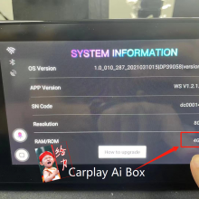NEW 4+64GB Carplay Android Box For Universal Car USB plug and play to update CP-600