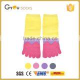 New Fashion 1Pair Women Girl Socks Cotton Five Fingers Toe Ankle Socks Candy Colors High Quality thumbnail-1