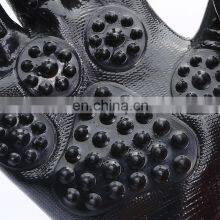 Pet Hair Remover Gloves Pair Pet Grooming Mitt Pair, 2018 Dog Cat Horse Pet Massage Glove, Pet Hair Remover Glove FOB thumbnail-5