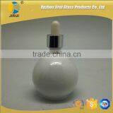 2oz Round Shape White Essential Oil Glass Bottle