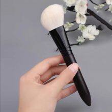 White Goat Hair Angled Contour Brush OEM Custom Makeup Brushes Manufacturer ODM Contour Brush thumbnail-2