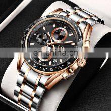 LIGE 8931 Men Quartz Watch Fashion Waterproof Calendar Diver Watches Men Wrist Top thumbnail-2