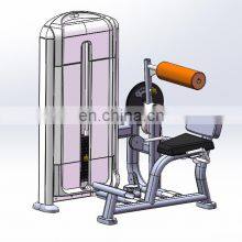 Commercial Gym Equipment Fitness Seated Back Extention Abdominal Strength Machine Wholesale Price