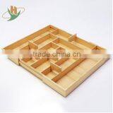 Multifunctional and Practical Bamboo Extensible Kitchen Utensils Cutlery Drawer Organizer Quality Choice thumbnail-2