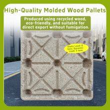 Cost-Effective Molded Wood Pallets — Factory Direct Supply — Versatile for Warehousing, Internal Circulation, and Export thumbnail-1