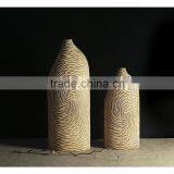 Simple Modern White Square Brown Resin Flower Vase Home Accessories Living Room Ornaments Floating Restaurant Taihsi thumbnail-1