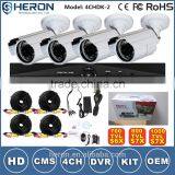 4 Channels 960H High Defination Hybrid DVR HDMI H.264 Mobile Phone View DVR Kit thumbnail-4